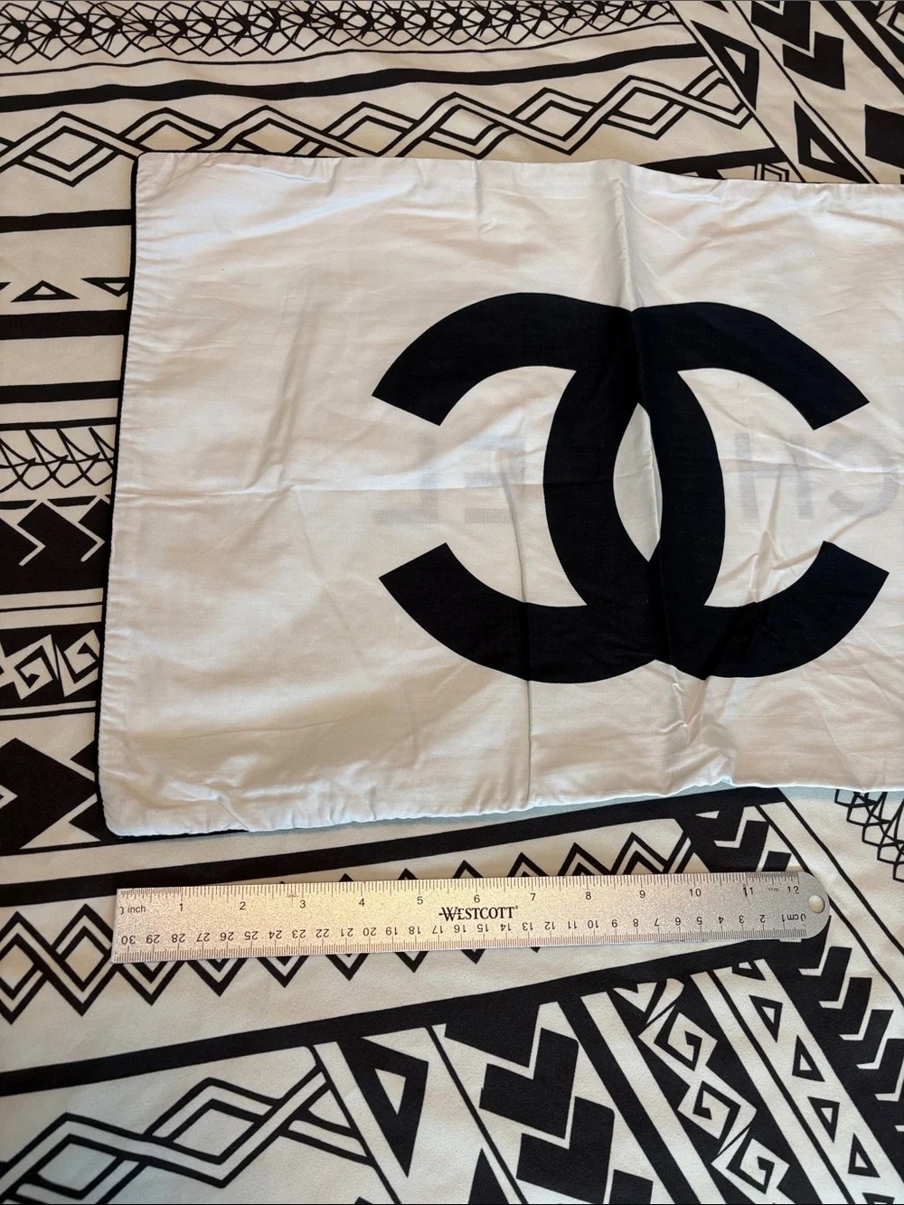 CHANEL Pillow Cover with Zipper
